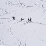Skiers on Winter Slope by Anita Palceska Textured Framed Photo Print Matted under Glass from Mercana - Luna Furniture