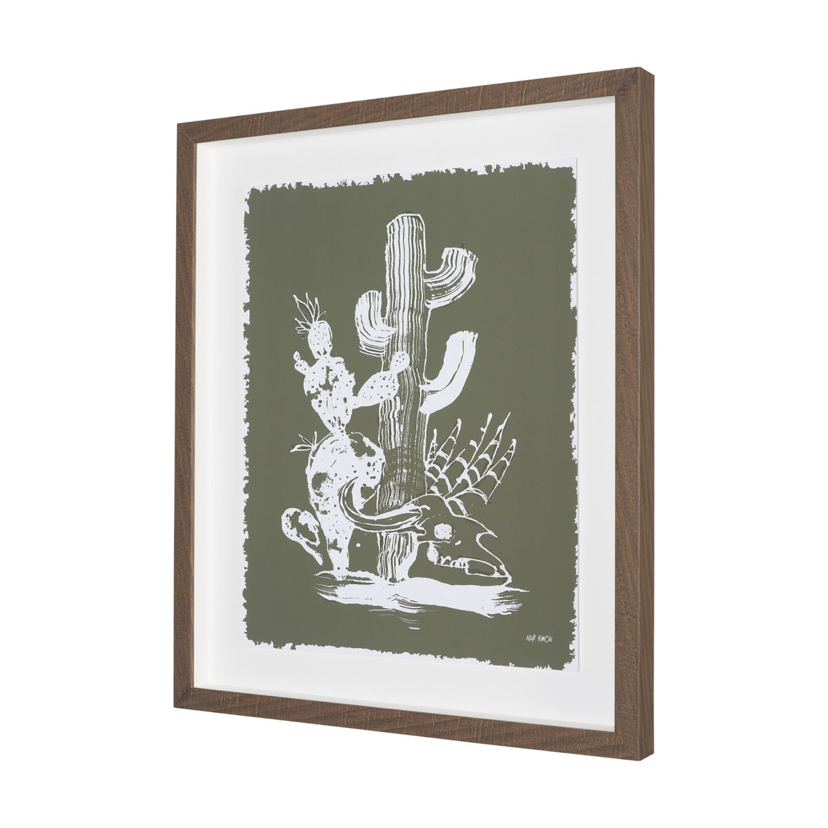 Baja by Nick Simon Hand-Embellished Framed Artwork Matted under Glass from Mercana - Luna Furniture