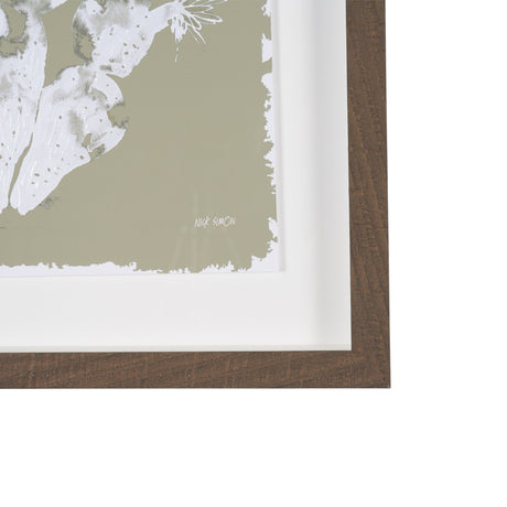 Solar Cactus by Nick Simon Hand-Embellished Framed Artwork Matted under Glass from Mercana - Luna Furniture