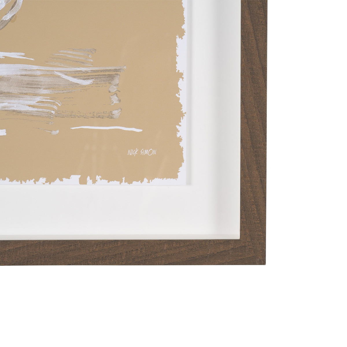 Saguaro Nights by Nick Simon Hand-Embellished Framed Artwork Matted under Glass from Mercana - Luna Furniture
