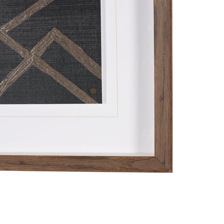 Fabric Fusion - Garisan by Maja Gunnarsdottir Textured Framed Artwork Matted under Glass from Mercana - Luna Furniture