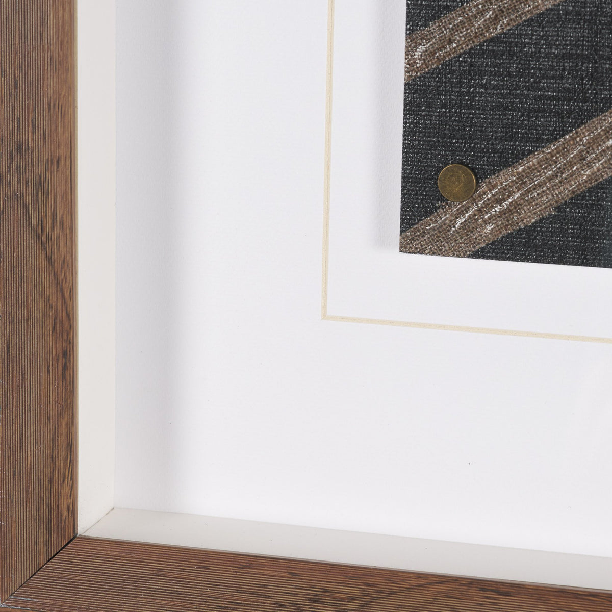 Fabric Fusion - Garisan by Maja Gunnarsdottir Textured Framed Artwork Matted under Glass from Mercana - Luna Furniture