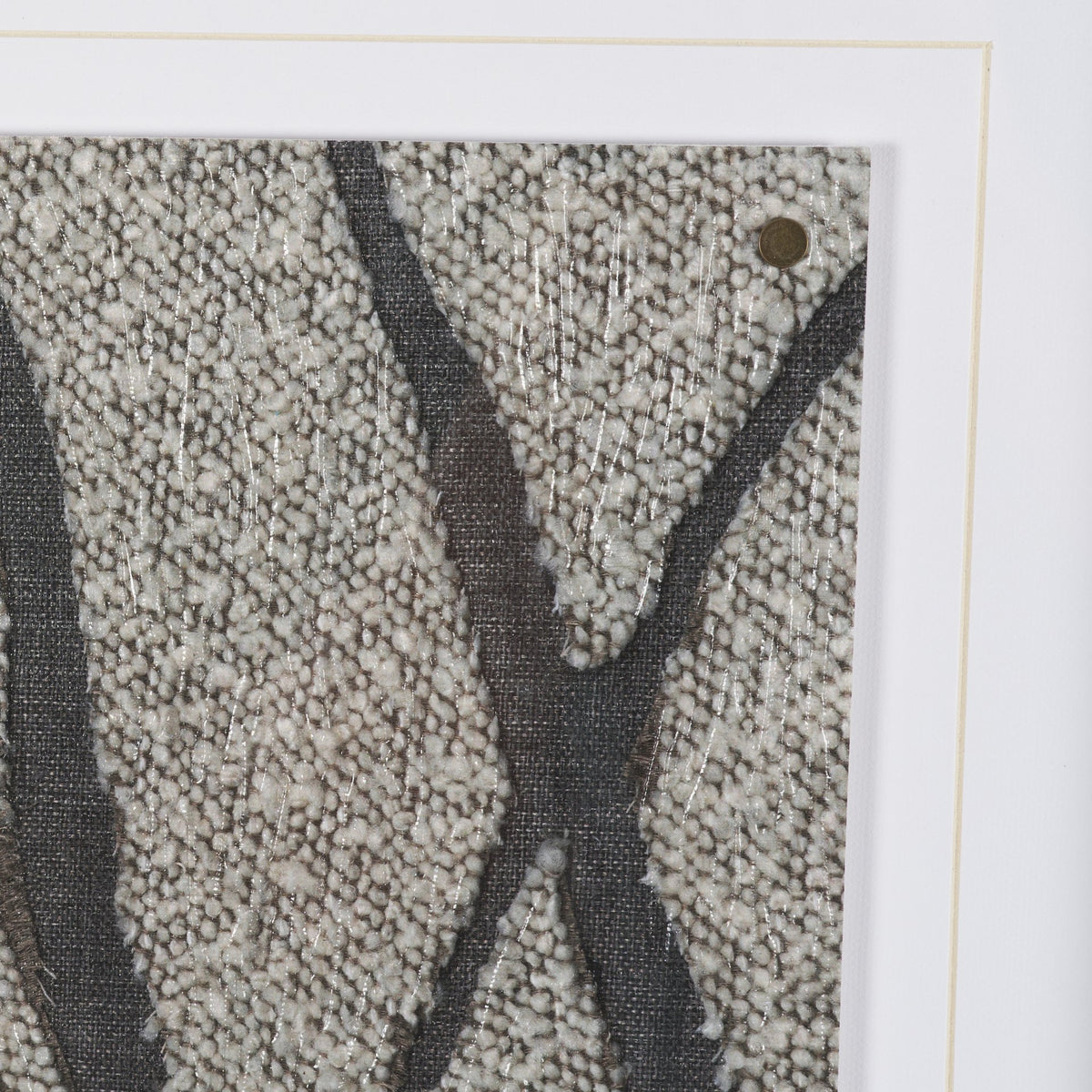 Fabric Fusion - Salib by Maja Gunnarsdottir Textured Framed Artwork Matted under Glass from Mercana - Luna Furniture