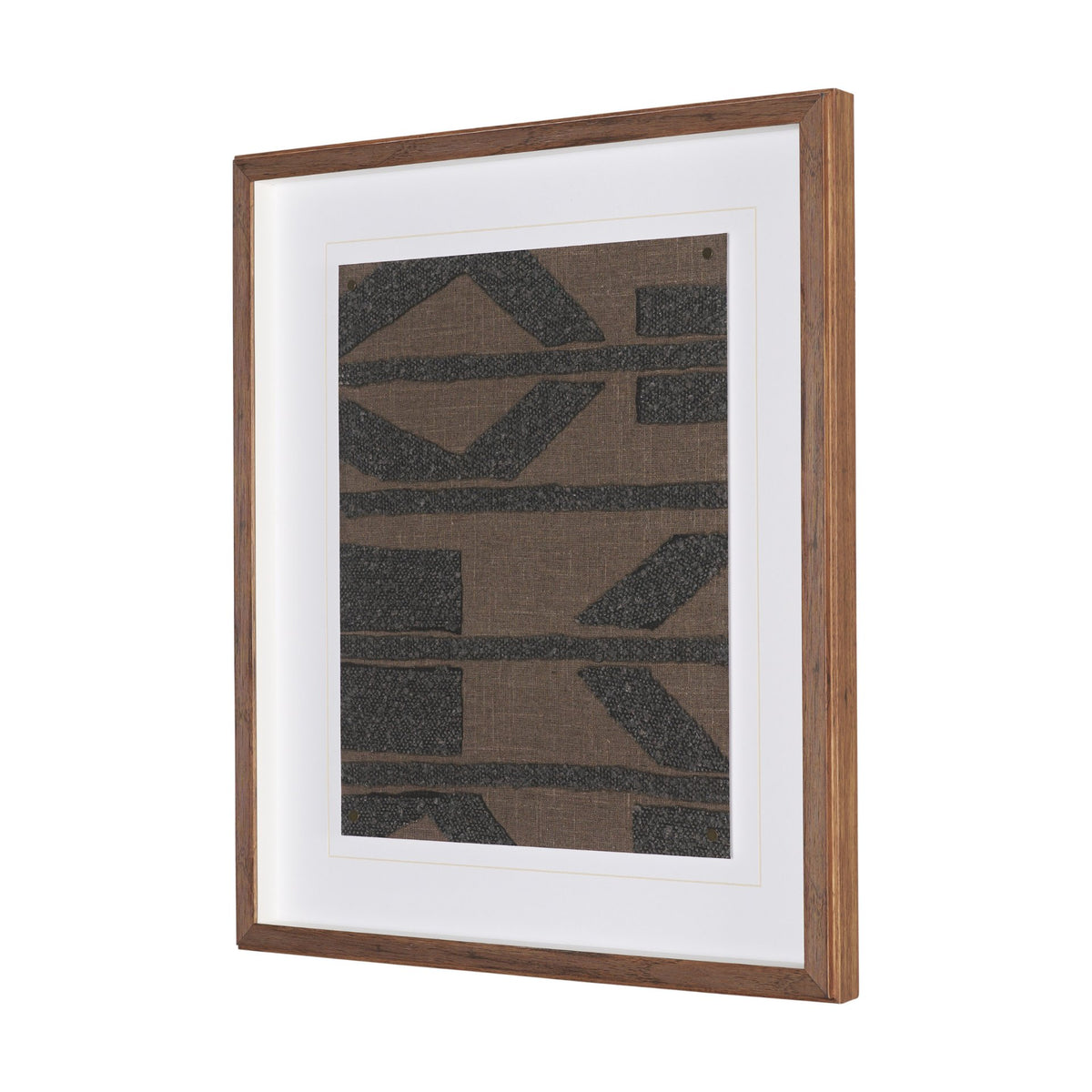 Fabric Fusion - Bentuk by Maja Gunnarsdottir Textured Framed Artwork Matted under Glass from Mercana - Luna Furniture