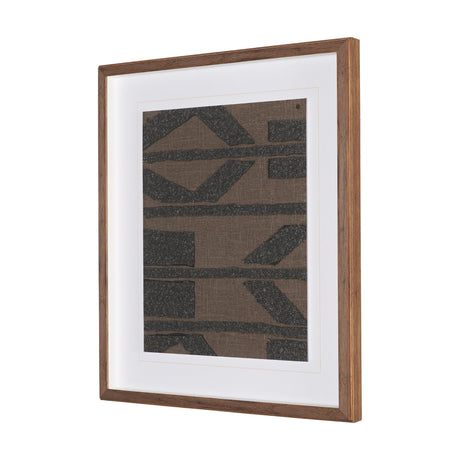Fabric Fusion - Bentuk by Maja Gunnarsdottir Textured Framed Artwork Matted under Glass from Mercana - Luna Furniture