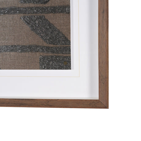 Fabric Fusion - Bentuk by Maja Gunnarsdottir Textured Framed Artwork Matted under Glass from Mercana - Luna Furniture