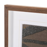 Fabric Fusion - Bentuk by Maja Gunnarsdottir Textured Framed Artwork Matted under Glass from Mercana - Luna Furniture