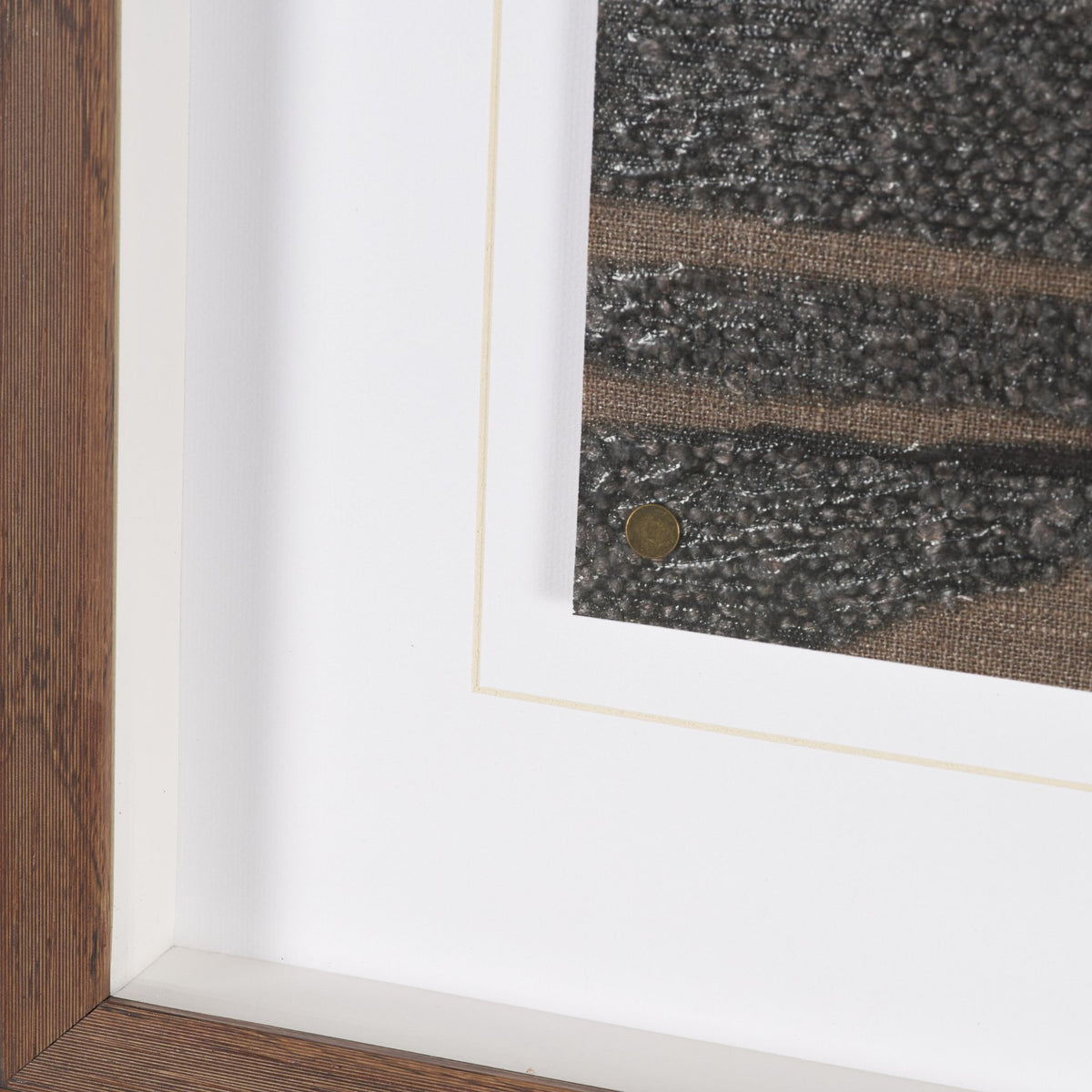 Fabric Fusion - Bentuk by Maja Gunnarsdottir Textured Framed Artwork Matted under Glass from Mercana - Luna Furniture
