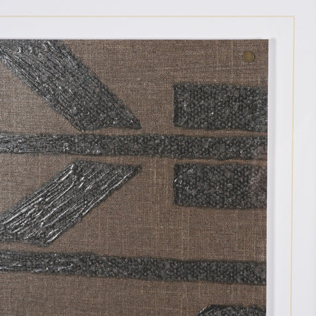 Fabric Fusion - Bentuk by Maja Gunnarsdottir Textured Framed Artwork Matted under Glass from Mercana - Luna Furniture