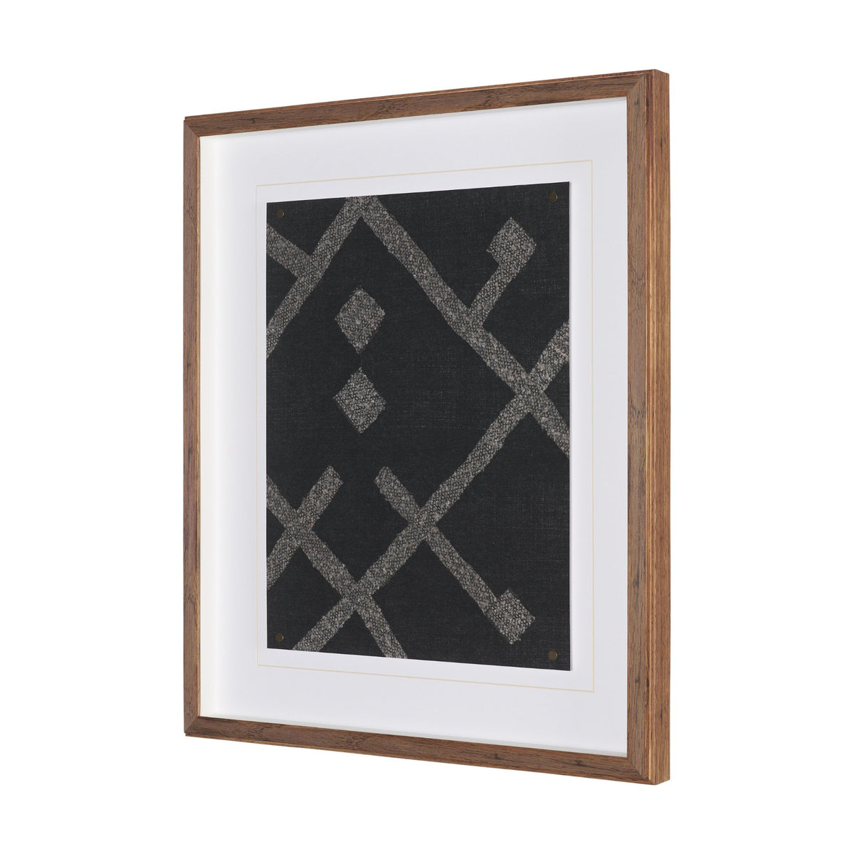 Fabric Fusion - Laluan by Maja Gunnarsdottir Textured Framed Artwork Matted under Glass from Mercana - Luna Furniture