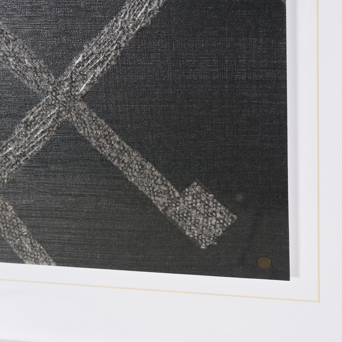 Fabric Fusion - Laluan by Maja Gunnarsdottir Textured Framed Artwork Matted under Glass from Mercana - Luna Furniture