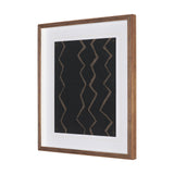 Fabric Fusion - Zig Zag by Maja Gunnarsdottir Textured Framed Artwork Matted under Glass from Mercana - Luna Furniture