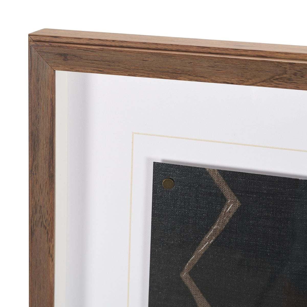 Fabric Fusion - Zig Zag by Maja Gunnarsdottir Textured Framed Artwork Matted under Glass from Mercana - Luna Furniture
