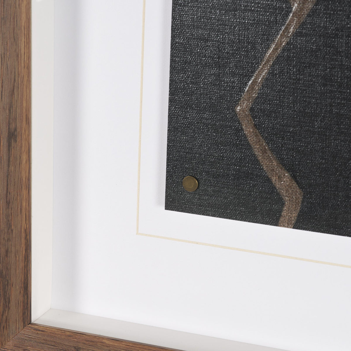 Fabric Fusion - Zig Zag by Maja Gunnarsdottir Textured Framed Artwork Matted under Glass from Mercana - Luna Furniture