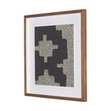 Fabric Fusion - Blok by Maja Gunnarsdottir Textured Framed Artwork Matted under Glass from Mercana - Luna Furniture