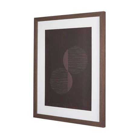Twin Phases by Mercana Studio Hand-Embellished Textured Framed Artwork Matted under Glass from Mercana - Luna Furniture