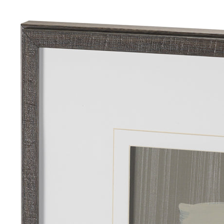 Linear Rhythym by Mercana Studio Hand-Embellished Textured Framed Artwork Matted under Glass from Mercana - Luna Furniture