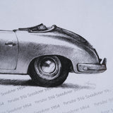 1954 356 Speedster by Mercana Studio Textured Framed Artwork Matted under Glass from Mercana - Luna Furniture