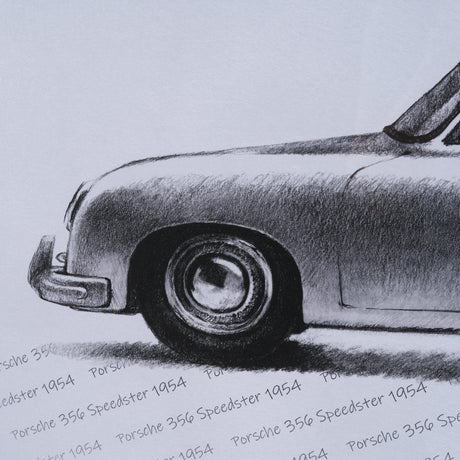 1954 356 Speedster by Mercana Studio Textured Framed Artwork Matted under Glass from Mercana - Luna Furniture