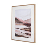 Terracotta Mountain Vista by Nikita Jariwala Textured Framed Artwork Matted under Glass from Mercana - Luna Furniture