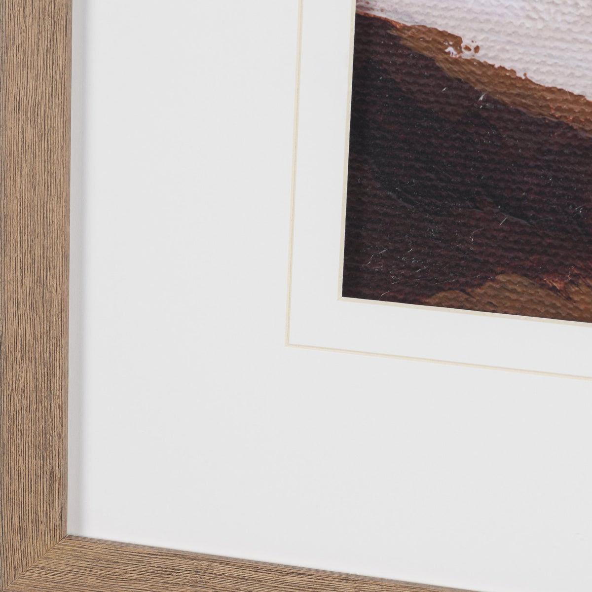 Terracotta Mountain Vista by Nikita Jariwala Textured Framed Artwork Matted under Glass from Mercana - Luna Furniture