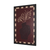Minimalist Vase Plant by The Art Concept Hand-Embellished Textured Framed Artwork Matted from Mercana - Luna Furniture