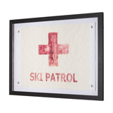 Ski Patrol by Mercana Studio Hand-Embellished Textured Framed Artwork Matted under Glass from Mercana - Luna Furniture