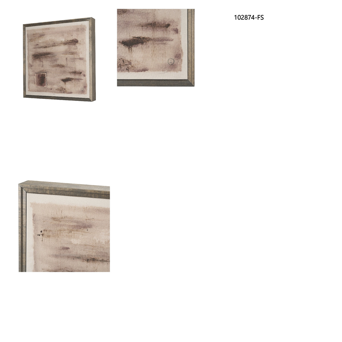 Uno by Mercana Studio Hand-Embellished Textured Framed Canvas Artwork from Mercana - Luna Furniture