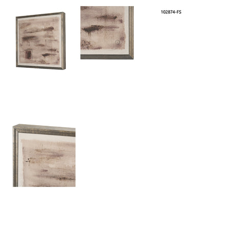 Uno by Mercana Studio Hand-Embellished Textured Framed Canvas Artwork from Mercana - Luna Furniture
