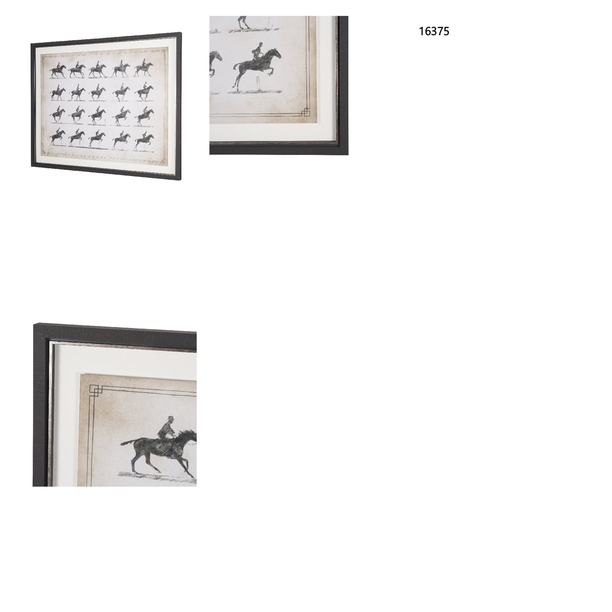 Running & Jumping by Mercana Studio Hand-Embellished Framed Artwork Matted under Glass from Mercana - Luna Furniture