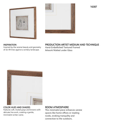Apres 4 by Mercana Studio Hand-Embellished Textured Framed Artwork Matted under Glass from Mercana - Luna Furniture