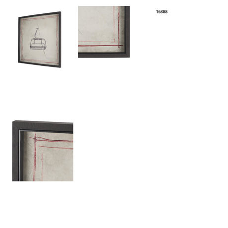 Apres 5 by Mercana Studio Hand-Embellished Textured Framed Artwork Matted from Mercana - Luna Furniture