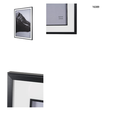 Mountain Mamma BW by Nathan Larson Textured Framed Photo Print Matted under Glass from Mercana - Luna Furniture