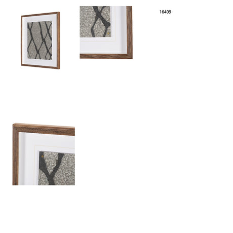 Fabric Fusion - Salib by Maja Gunnarsdottir Textured Framed Artwork Matted under Glass from Mercana - Luna Furniture
