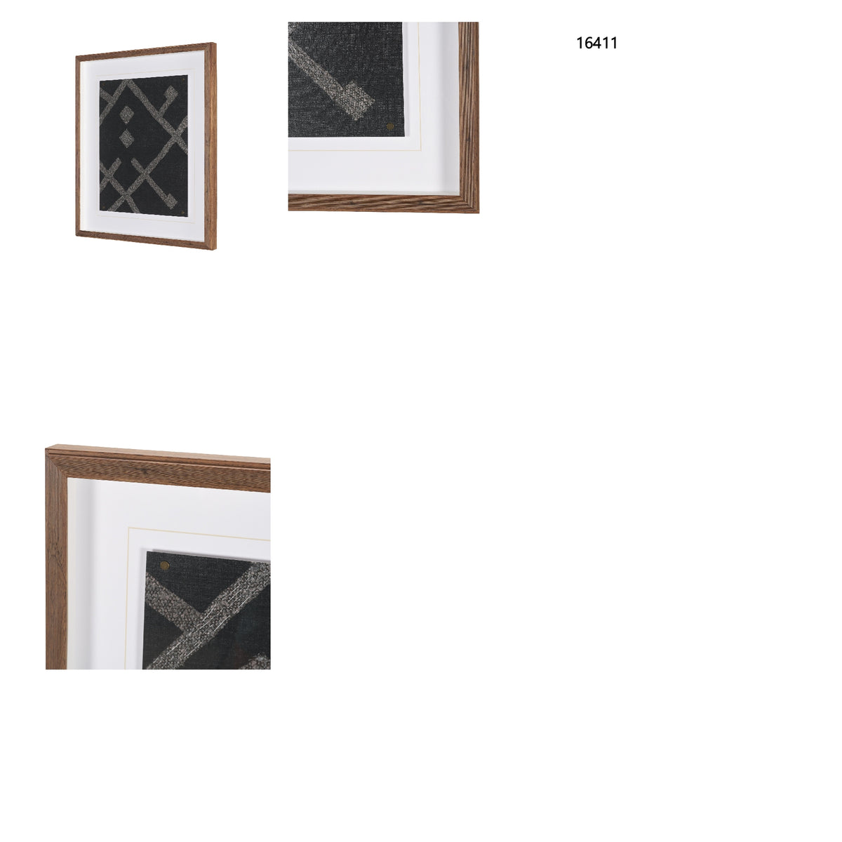 Fabric Fusion - Laluan by Maja Gunnarsdottir Textured Framed Artwork Matted under Glass from Mercana - Luna Furniture