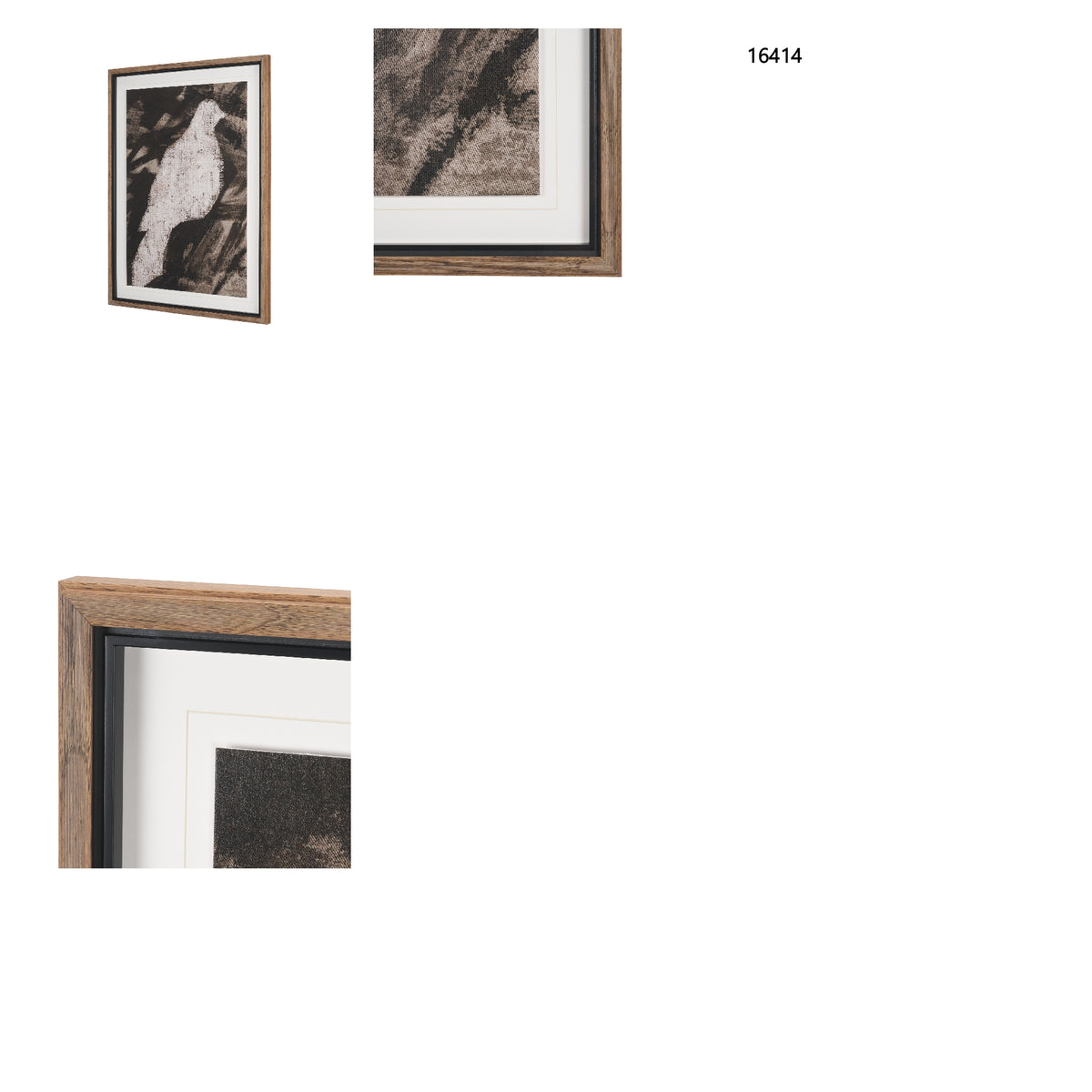 Sahara Style - Bird by Maja Gunnarsdottir Textured Framed Artwork Matted under Glass from Mercana - Luna Furniture