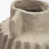 Jiya 12" Natural Ardi Paper Mache Double Handle Pot from Mercana - Luna Furniture