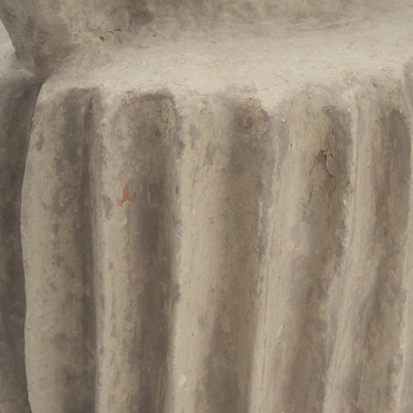 Jiya 12" Natural Ardi Paper Mache Double Handle Pot from Mercana - Luna Furniture