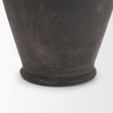 Creta Black Terracotta Double Handle Vase from Mercana - Luna Furniture