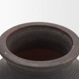 Creta 10" Black Terracotta Planter Vase