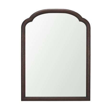 Ellwood Medium-Dark Brown Wood Framed Heritage Wall Mirror from Mercana - Luna Furniture