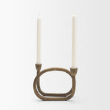 Serpens Brass Metal Large Candleholder