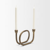 Serpens Brass Metal Large Candleholder