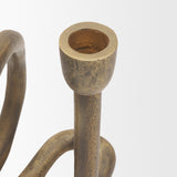 Serpens Brass Metal Narrow Candleholder