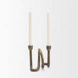Serpens Brass Metal Narrow Candleholder