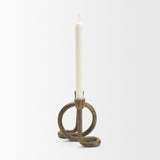 Serpens Brass Metal Narrow Candleholder