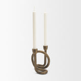 Serpens Brass Metal Narrow Candleholder