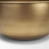 Voss Brass Metal w/ Dark Wood Lid Canister from Mercana - Luna Furniture