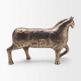 Marengo Antiqued Brass Metal Decorative Horse Object from Mercana - Luna Furniture