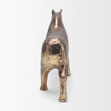Marengo Antiqued Brass Metal Decorative Horse Object from Mercana - Luna Furniture